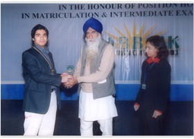 Sardar Sham Singh presented Gold Medal & Shield to Ali Mubeen. (2006)