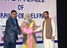 
Nisar Zia Chairman LFW presented Cash Scholarship to Muhammad adnan (2013)